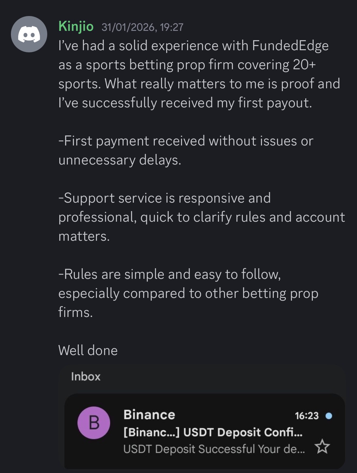 Discord review from Kinjio